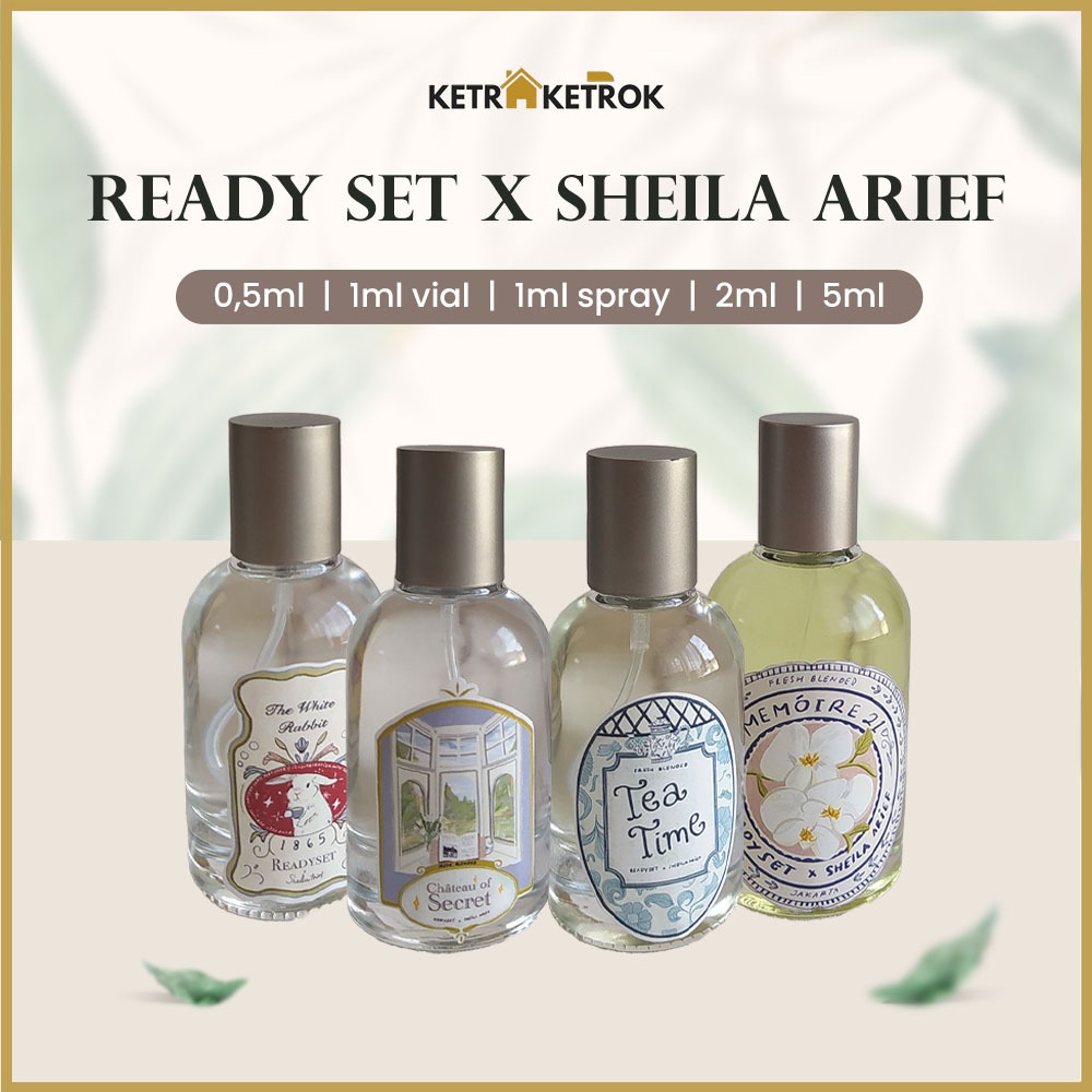 DECANT SHARE Parfum Perfume Ready Set x Sheila Arief Chateu Of Secret / Memoire 21 / Tea Time / The 