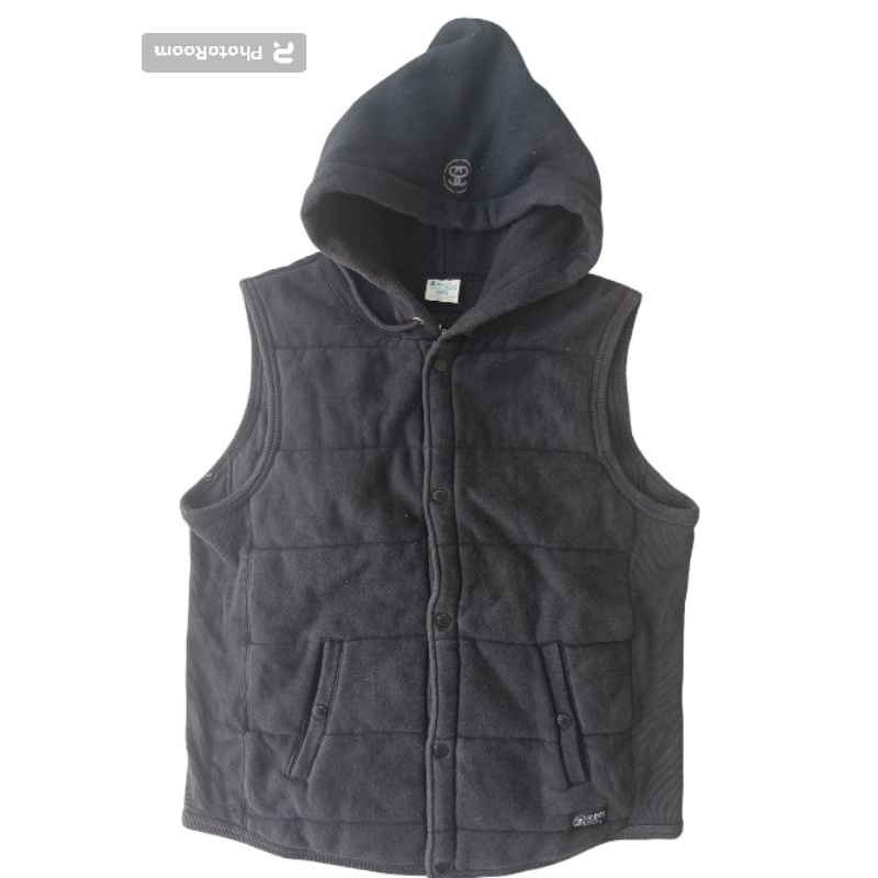 STUSSY X CHAMPION VEST HOODIE