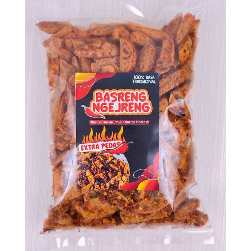 

Basreng Daun Jeruk Extra Pedas 500g