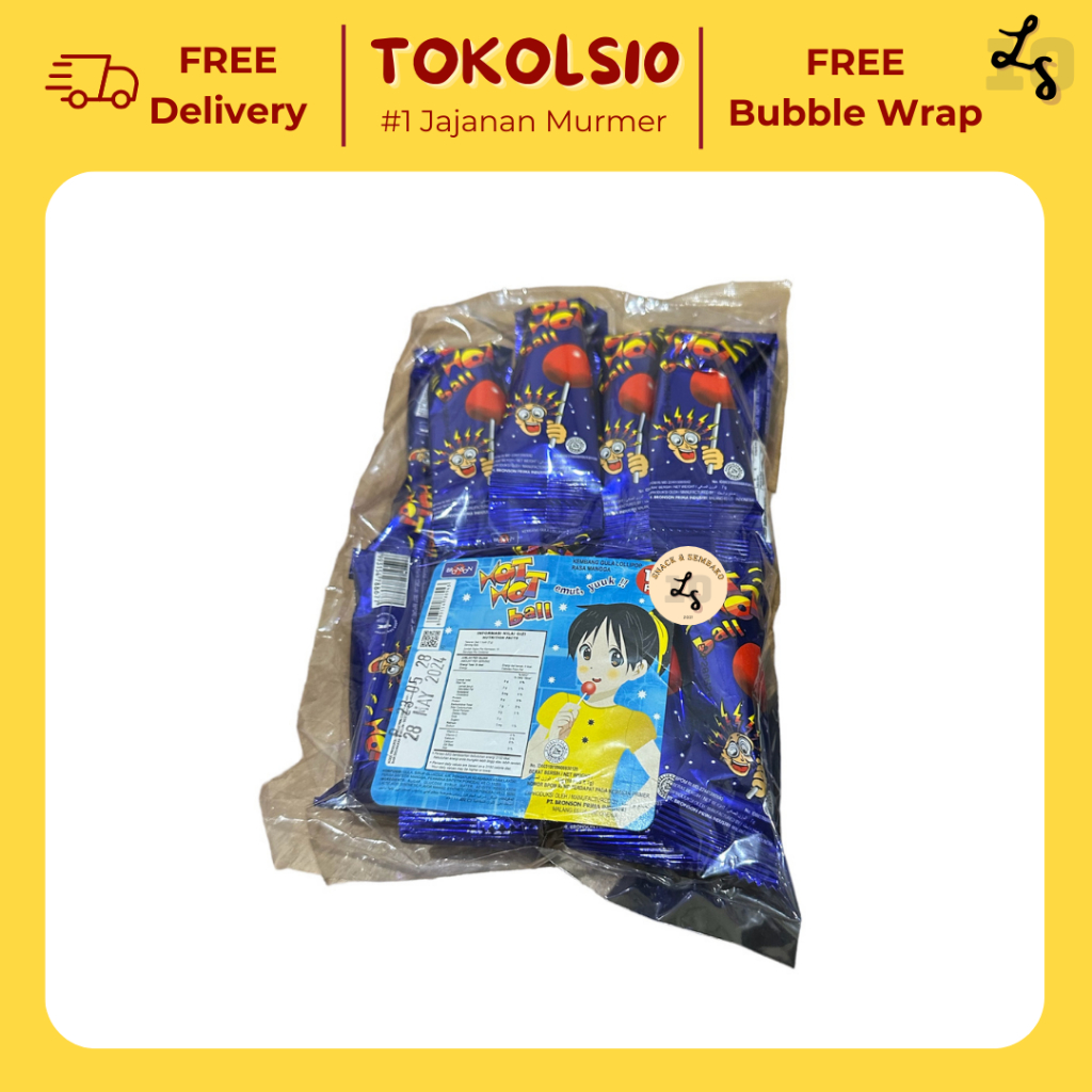 

Permen Hot Hot Ball Rasa Mangga Hanger 1 Pack Isi 16 pcs @7gr