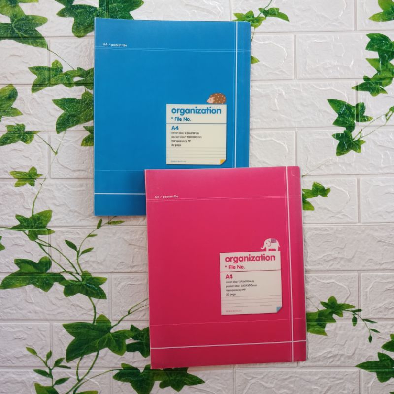 

Naie Na!e Zen Transparent Clear File Holder Ukuran A4 isi 20 Pockets
