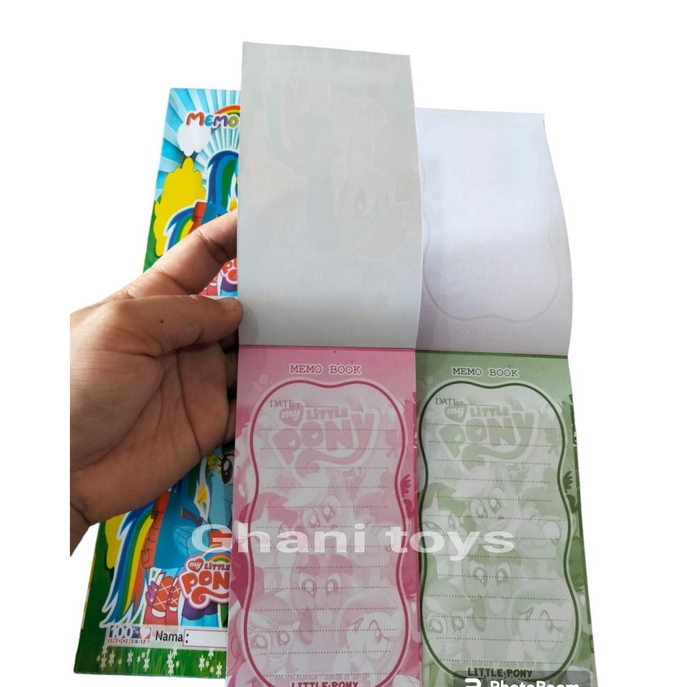 

50 pcs mainan memo book campur//mainan memo book karakter lucu