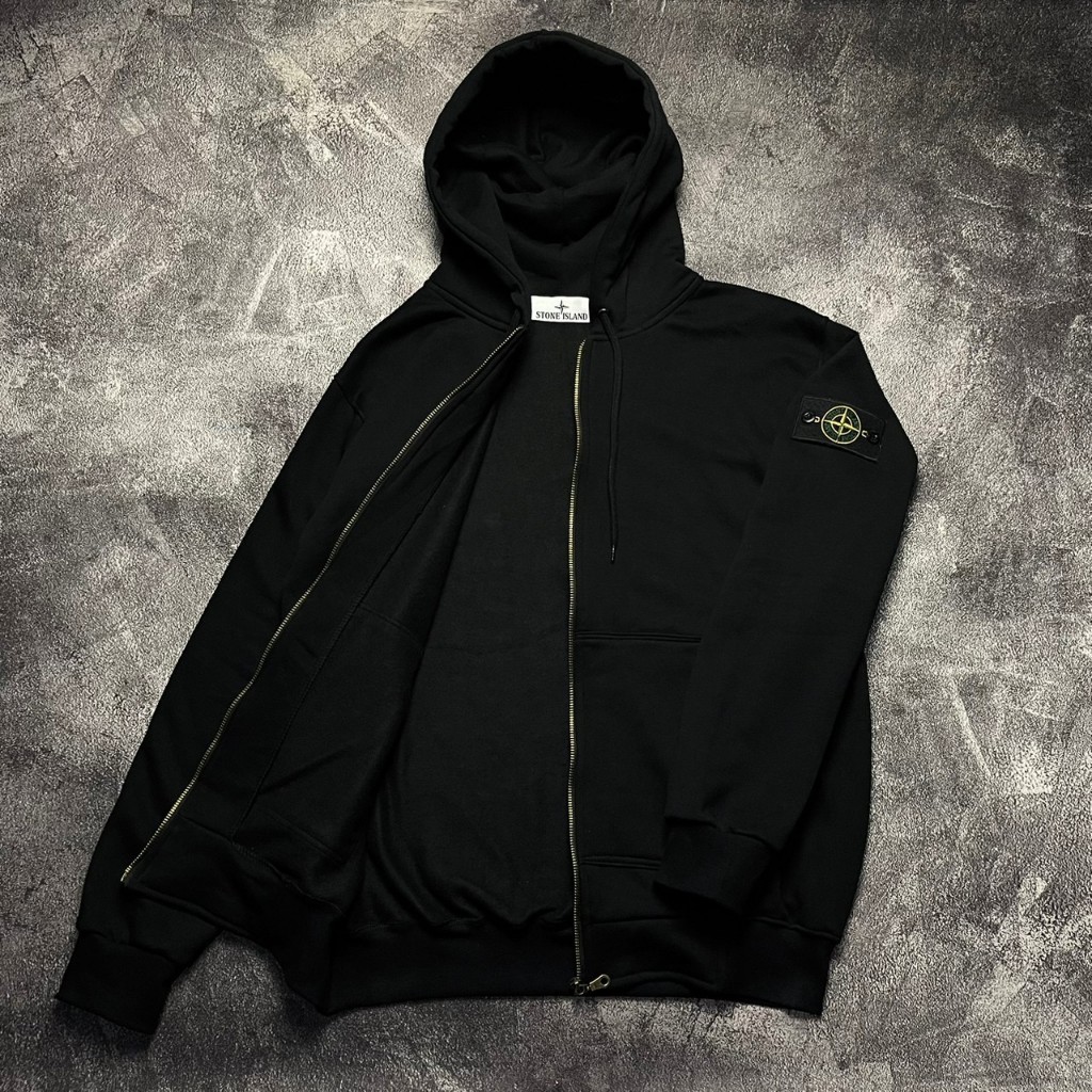 Hoodie Zipper Stone Island