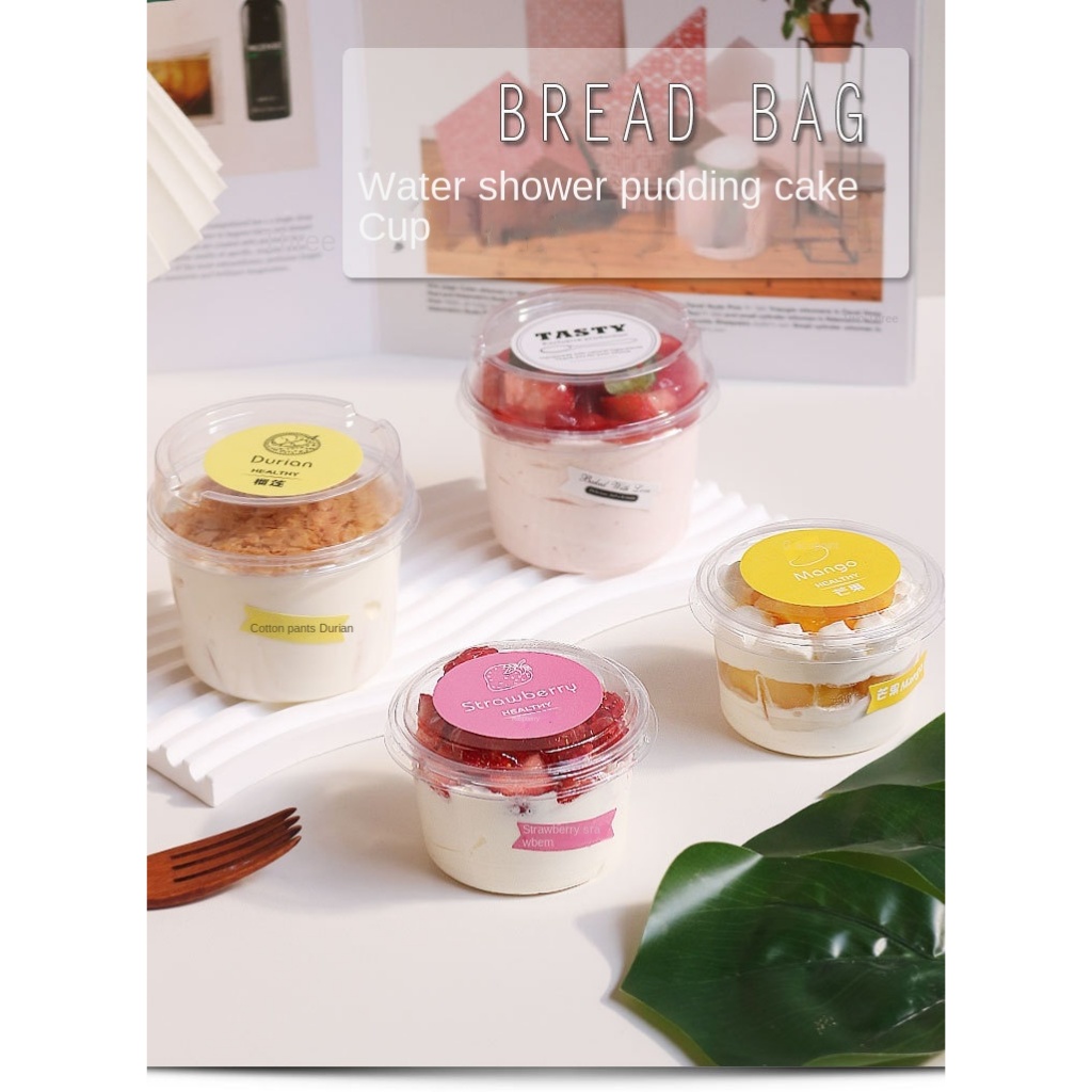 SB10 10pcs korean dessert Cup Premium dessert box tiramisu puding salad cup 150ML 250ML