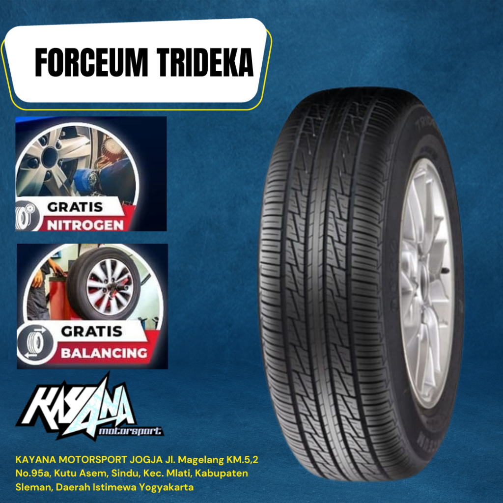 FORCEUM TRIDEKA 185/65/15 BAN MOBIL ERTIGA LIVINA MOBILIO BAN TUBLES MURAH