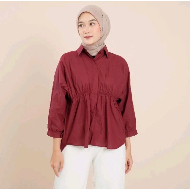 N.I.C Alya shirt kemeja katun poplin