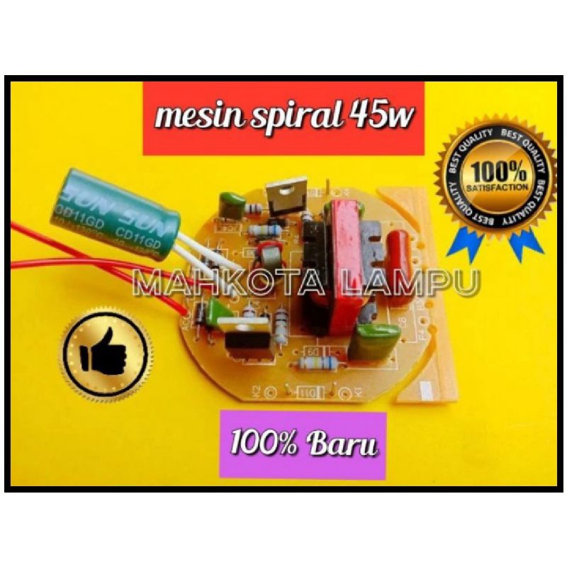 MESIN LAPU SPIRAL 45W / PCB LHE SPIRAL 45W