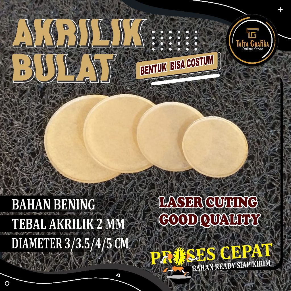 

AKRILIK BULAT / POTONGAN BULAT / 2 MM /MURAH BERKUALITAS