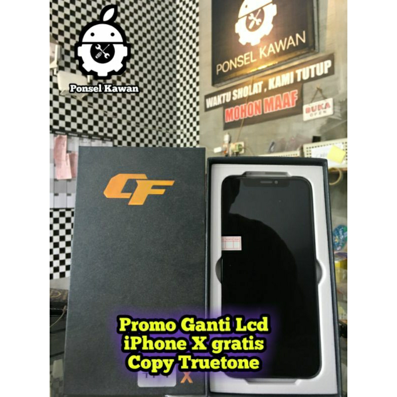 Promo Ganti Lcd iPhone X gratis Copy truetone