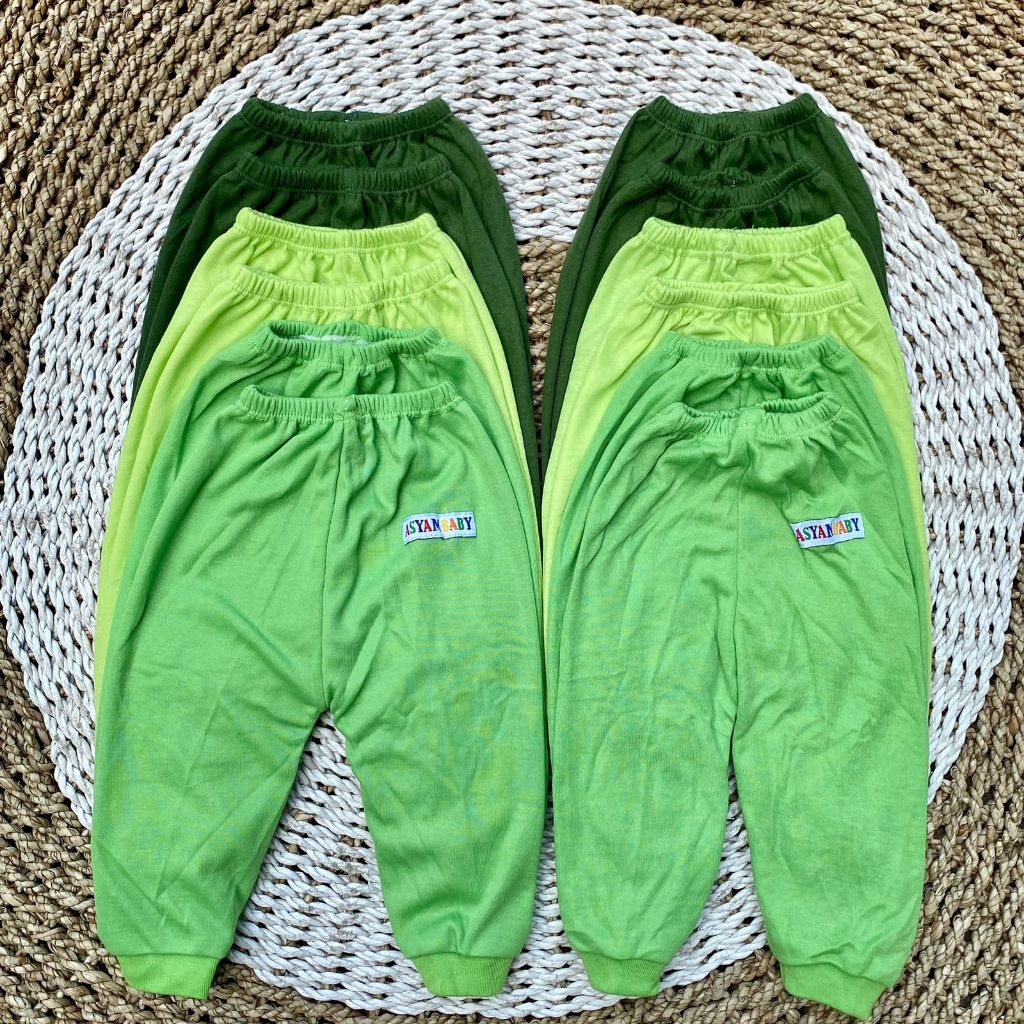 1 LUSIN (12PCS) CELANA PANJANG BAYI BARU LAHIR CELANA NEWBORN BAYI DNW BABY