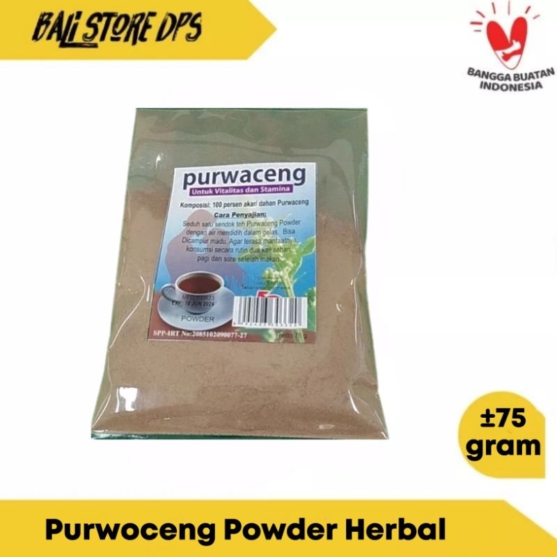 

Purwaceng Purwoceng Alami Bubuk Serbuk Powder Asli Murni Denpasar Bali