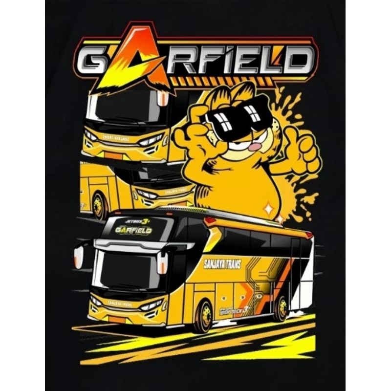 

5 pcs Sticker Bus Stiker Bis Sanjaya Trans Garfield