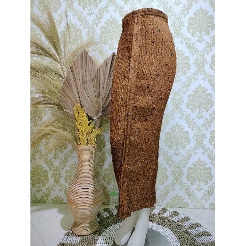 SKINNY SOGAN PLISKET SKIRT VINTAGE ROK PANJANG BATIK SPAN JUMBO SERAGAM BATIK MURAH