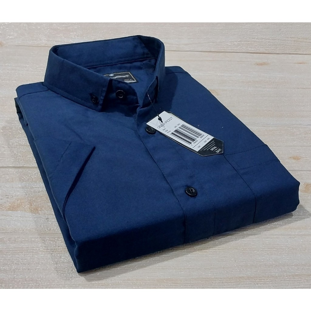 kemeja polos jumbo pria lengan pendek ukuran XXL XXXL XXXXL kemeja distro pria