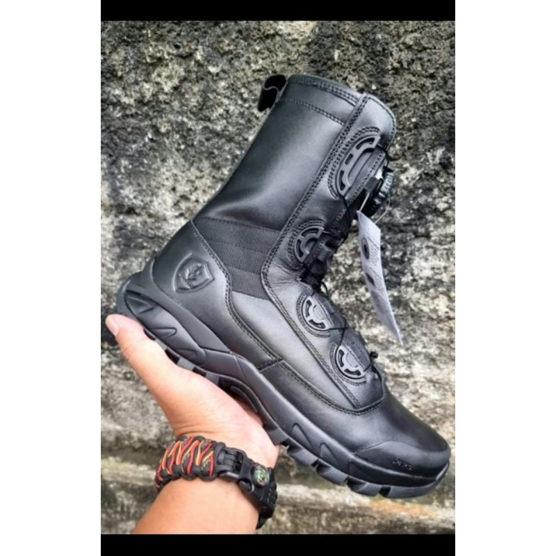 SEPATU PDL TALI PUTAR SPARTAN FULL KULIT