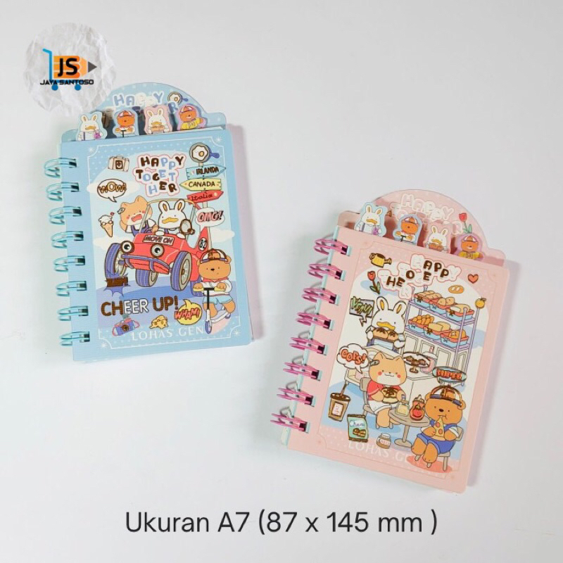 

Buku notes Spiral Fancy Teddy Bear Ukuran A7 / Notebok spiral A7 Teddy bear / Buku Catatan Mini A7 Fancy Karakter Anak