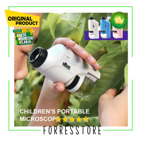 

Jual Pocket Microscope For Kids 60X-120X Led Lighted Zoom Original FS Diskon