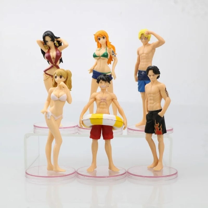 action figure one piece Luffy boa Nami pudding bikini set