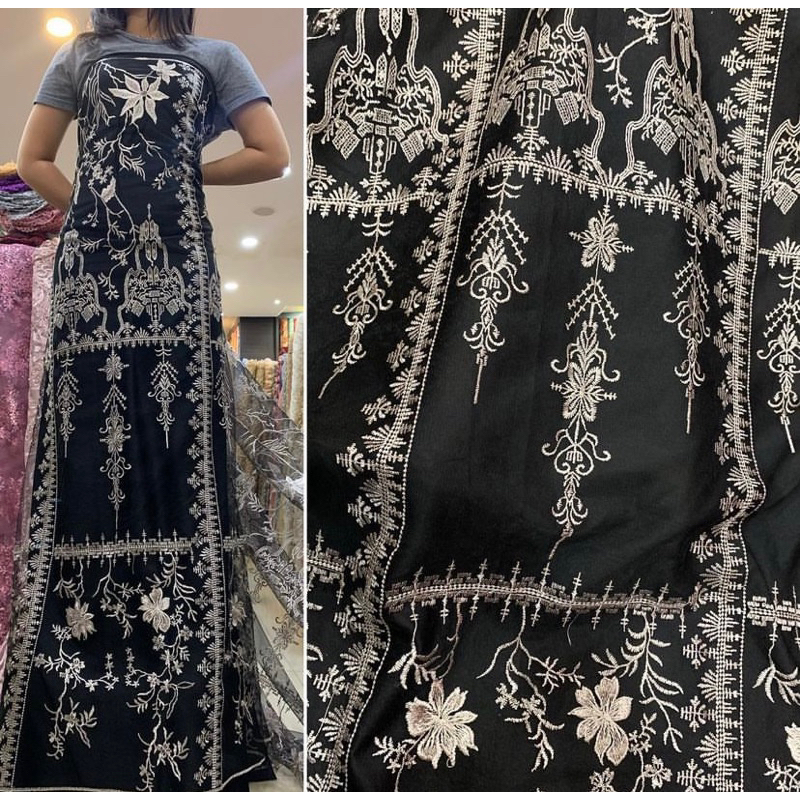 Tulle Etnik / Bahan Kain Brukat Tulle Etnik