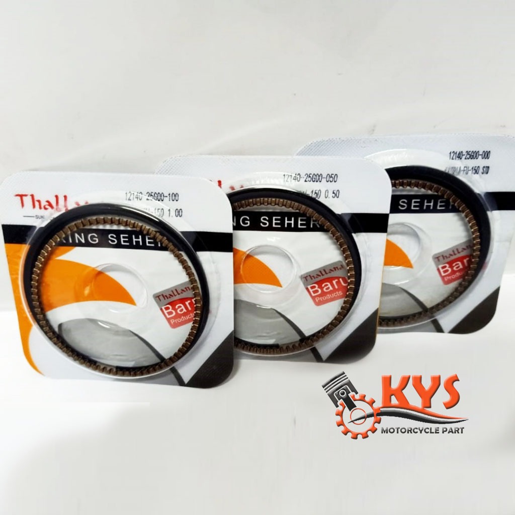 RING SEHER PISTON RING SATRIA FU 150 OS STD 25 5 75 100 150 THALLAND / RTHC