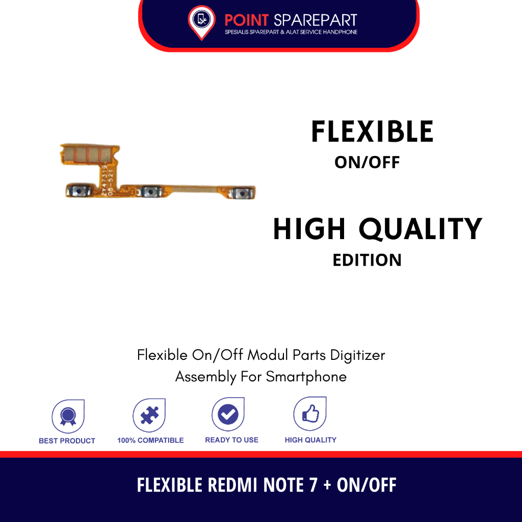 Flexible on/off Redmi note 7/Note 8