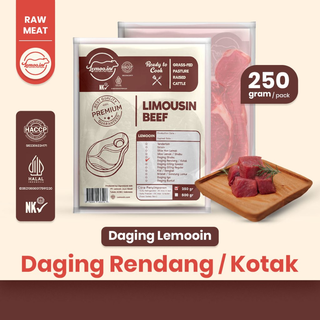 

SAIKORO / DAGING RENDANG | Daging Sapi Premium Lemooin 250 gram