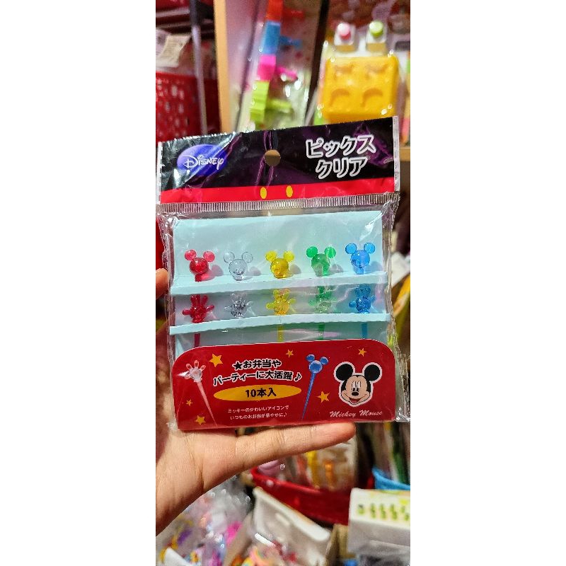 SHS TUSUKAN DISNEY KRISTAL , PELENGKAP BENTO HIASAN BEKAL BENTO