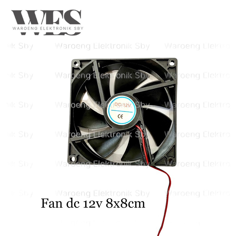 FAN DC 12V 8 x 8 cm / KIPAS DC 12V/ COOLING FAN DC 12v