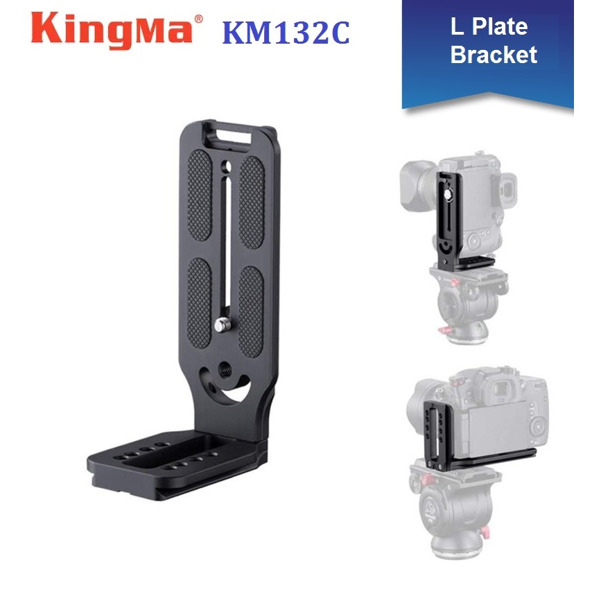 KingMa KM-132C Aluminium L Plate Bracket quick flip kamera Dslr