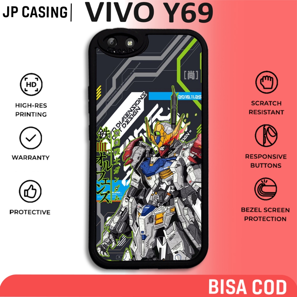 case hp vivo y69 terbaru motif aesthetic gundam robot art streetwear hype lucu keren cute cewek cowo