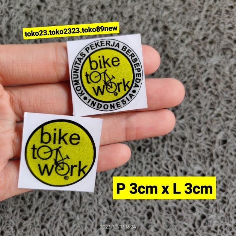 

stiker cutting bike to work