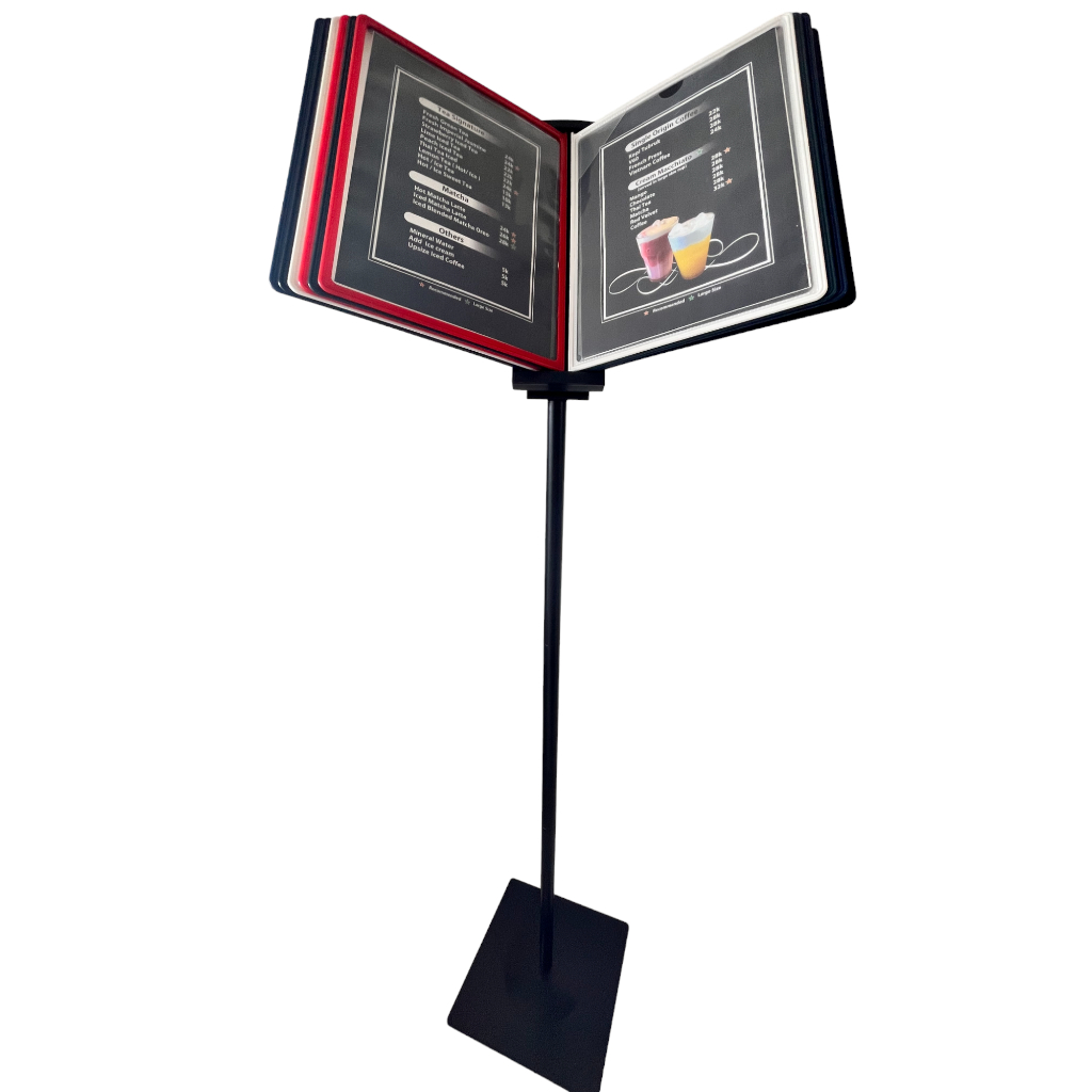 

LeMORE - Information Stand A4 Size with 10 Panel Sleeves