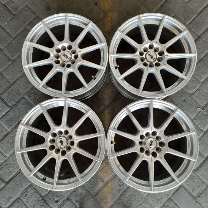 Velg Mobil Bekas Ring 17 Lebar 7,5 Pcd 5x100 & 5x114 Et45 Hsr Wheel Rai-S2