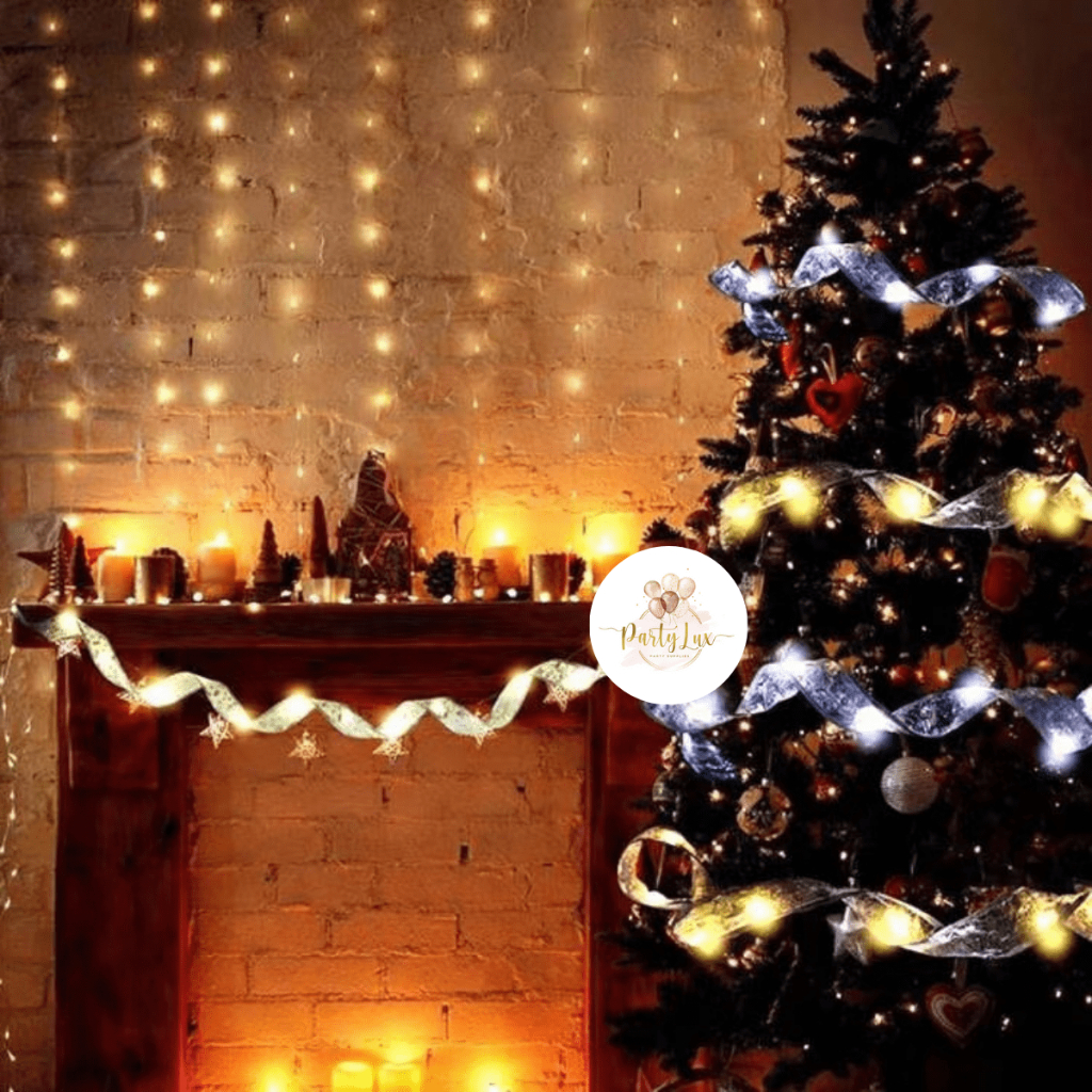 Lampu Natal Kain / Pita Lampu LED Tumbler / Dekorasi Pohon Natal / Hiasan Natal