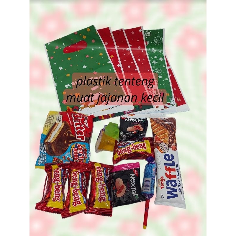 

KANTONG PLASTIK NATAL MERRY CHRISTMAS /PLASTIK TENTENG HADIAH NATAL TN-01