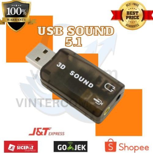 USB SOUND 5.1 Card laptop pc usb audio sound