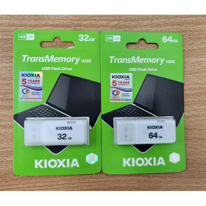 Flashdisk Original 32GB 64GB Kioxia Pengganti Toshiba Plesdis Flesdisk Fledis Flash Disk USB2.0