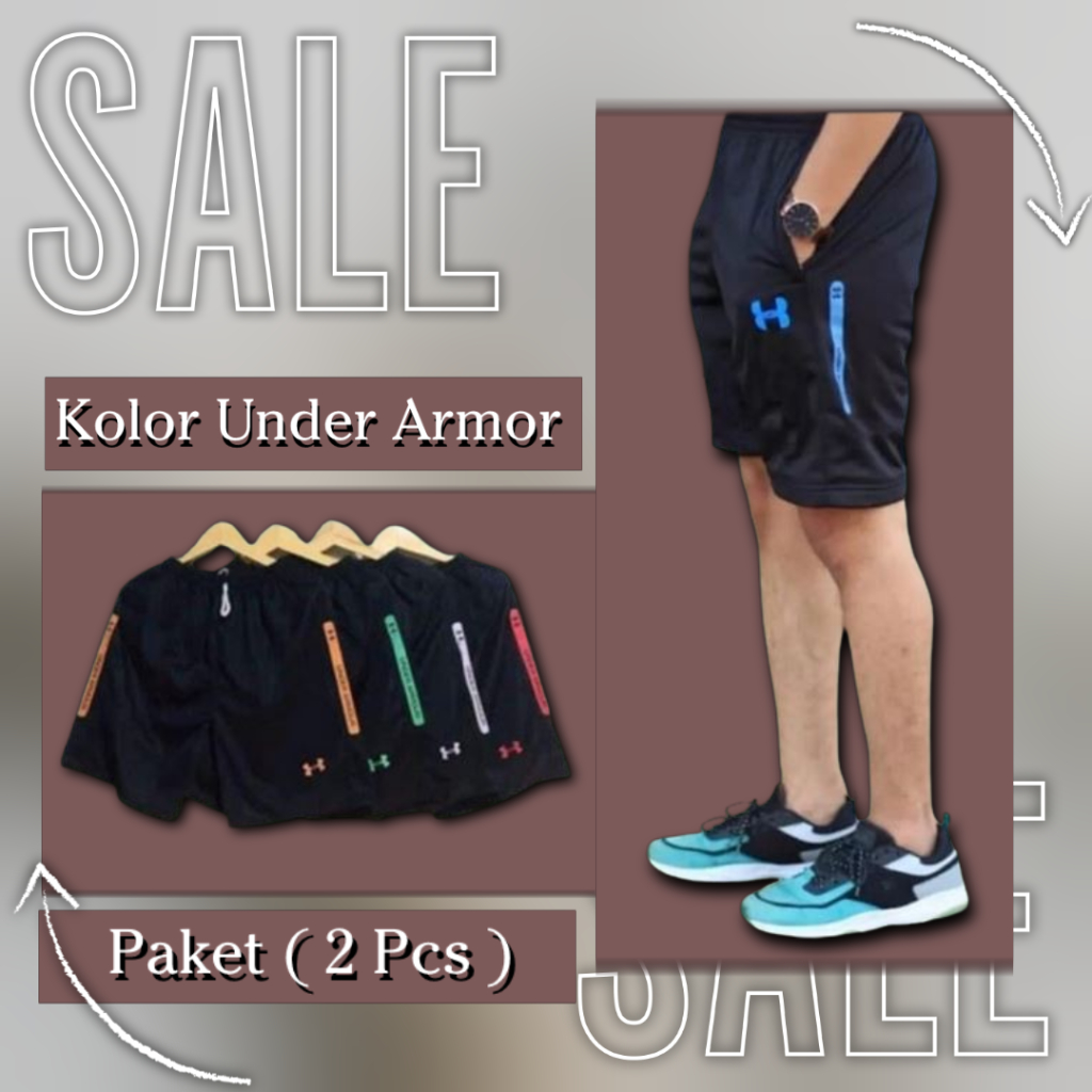 Celana Kolor Under Armor Paket ( 2 Pcs )