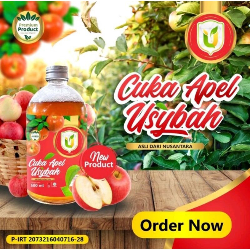 

Cuka Apel Usybah 500Ml || 320Ml