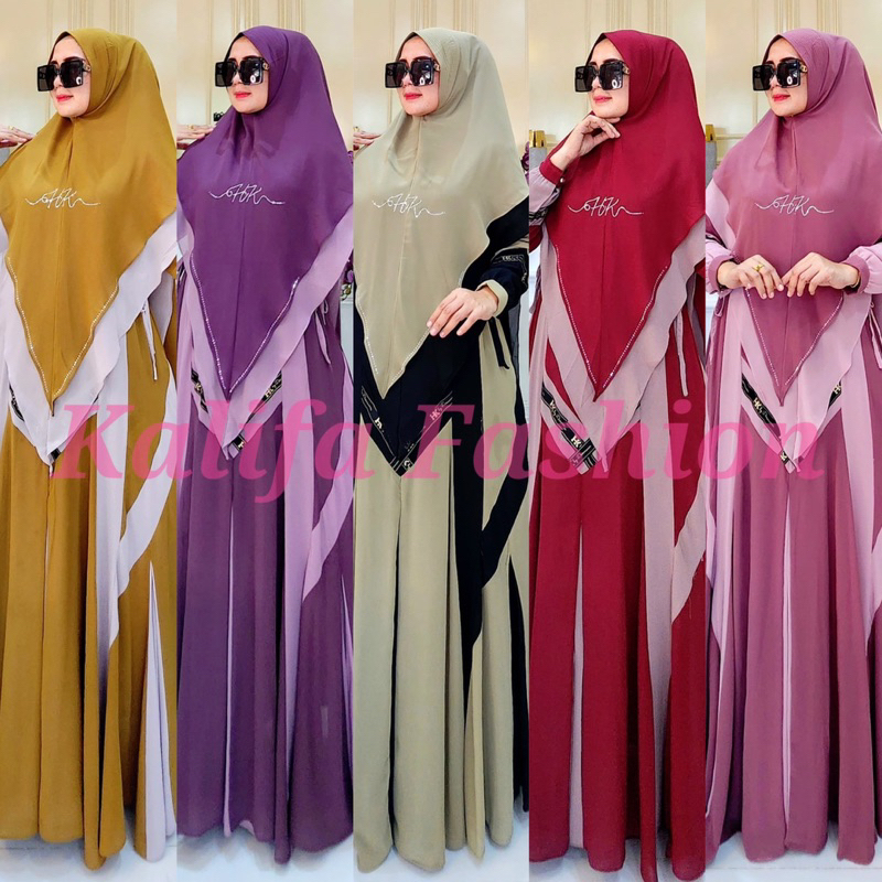 AQIFA SERIES ORI HK BY DERMAWAN / GAMIS SYARI POLOS / GAMIS SYARI BRANDED / GAMIS HK TERBARU