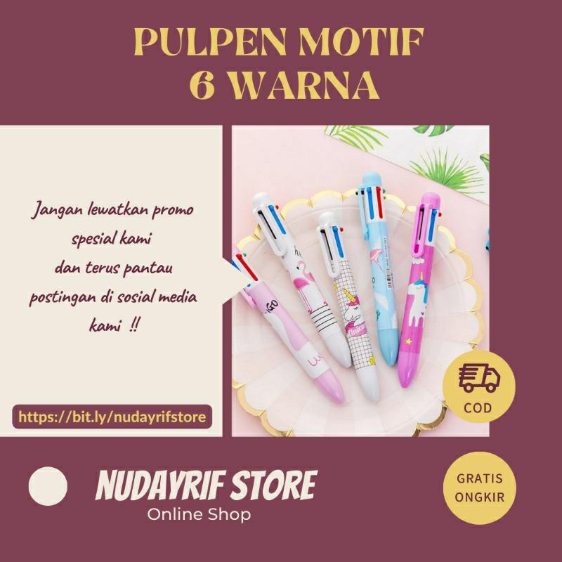 

P.17_PULPEN MOTIF 6 WARNA