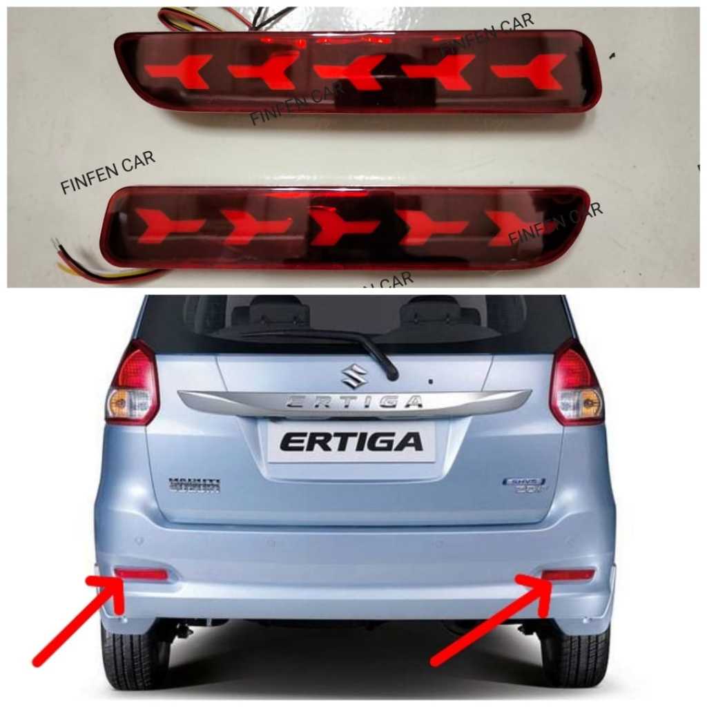 Lampu reflektor bumper belakang ALL NEW ERTIGA New