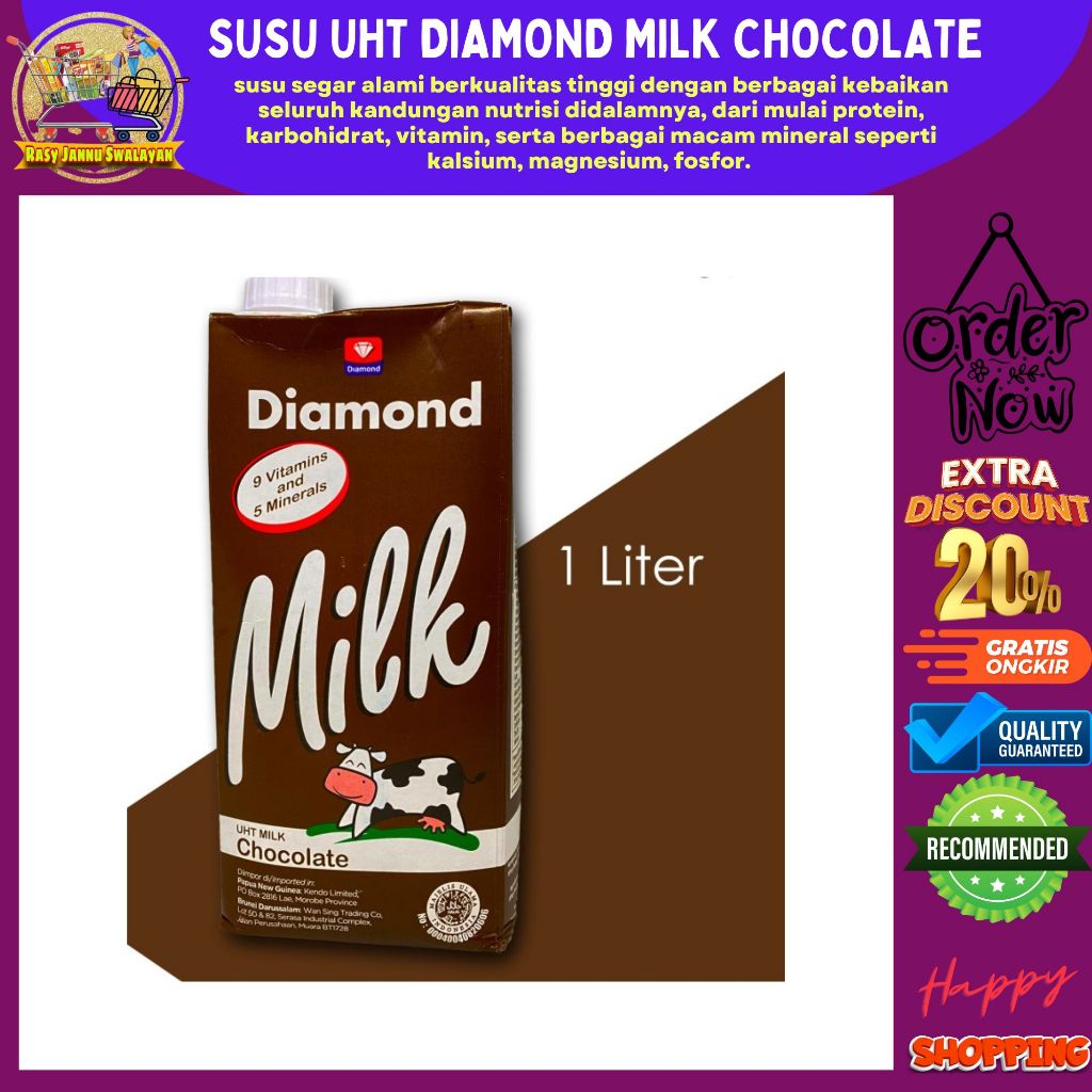 

DIAMONDfair Susu UHT Coklat Chocolate 1000ml