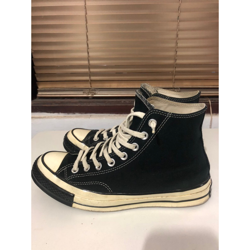 Sepatu Converse 70 High Black Egret Bekas/ Second 100% Original No Box