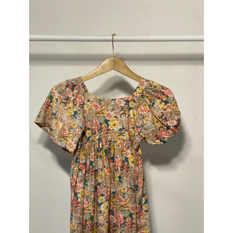 Blouse Motif Bunga Dress korean style