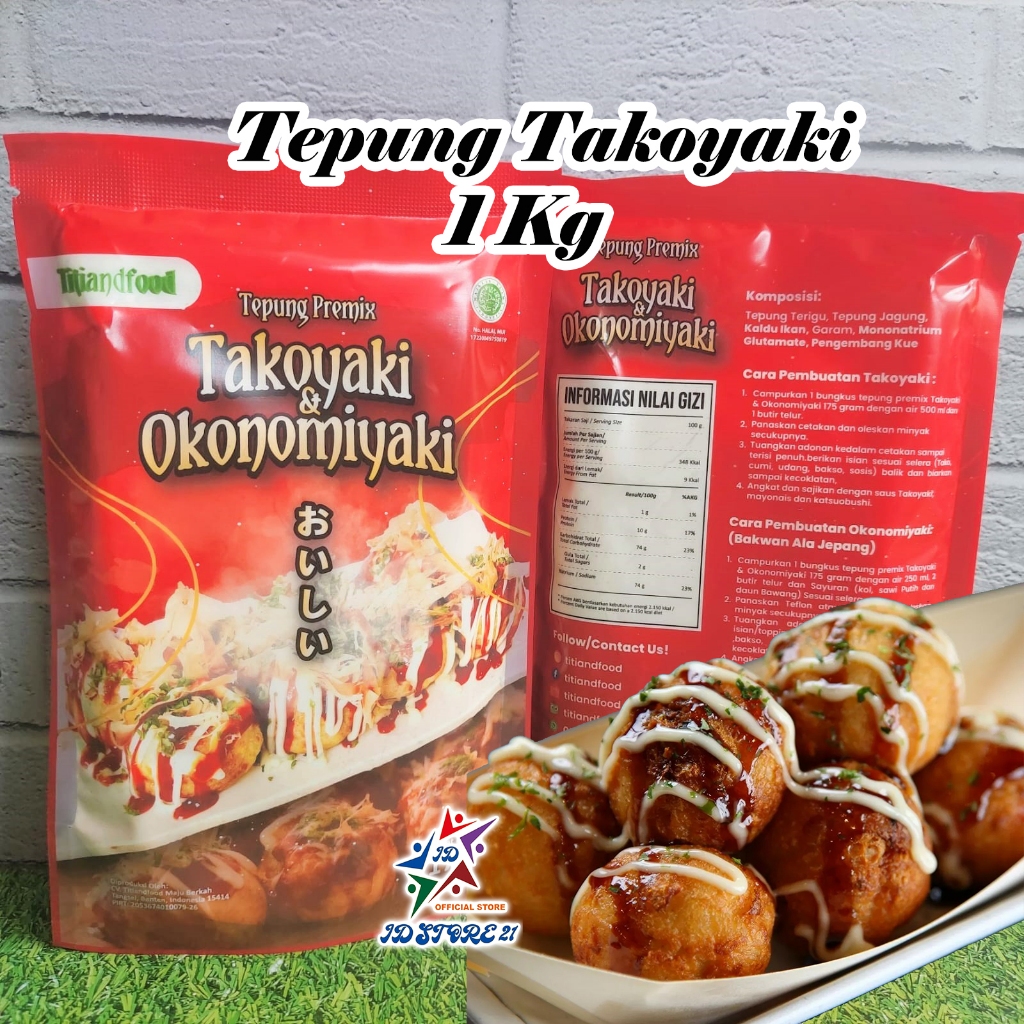 

Tepung Takoyaki Premix 1 Kg tepung okonomiyaki HALAL