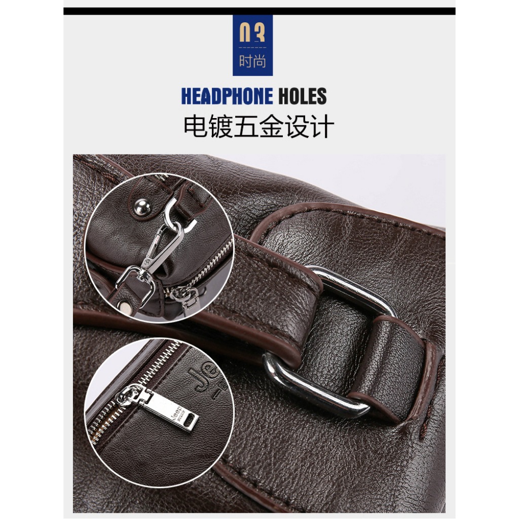 VALUE PACK [ORIGINAL] JEEP BULUO Tas Dompet Clutch Kulit Pria Handbag 1168