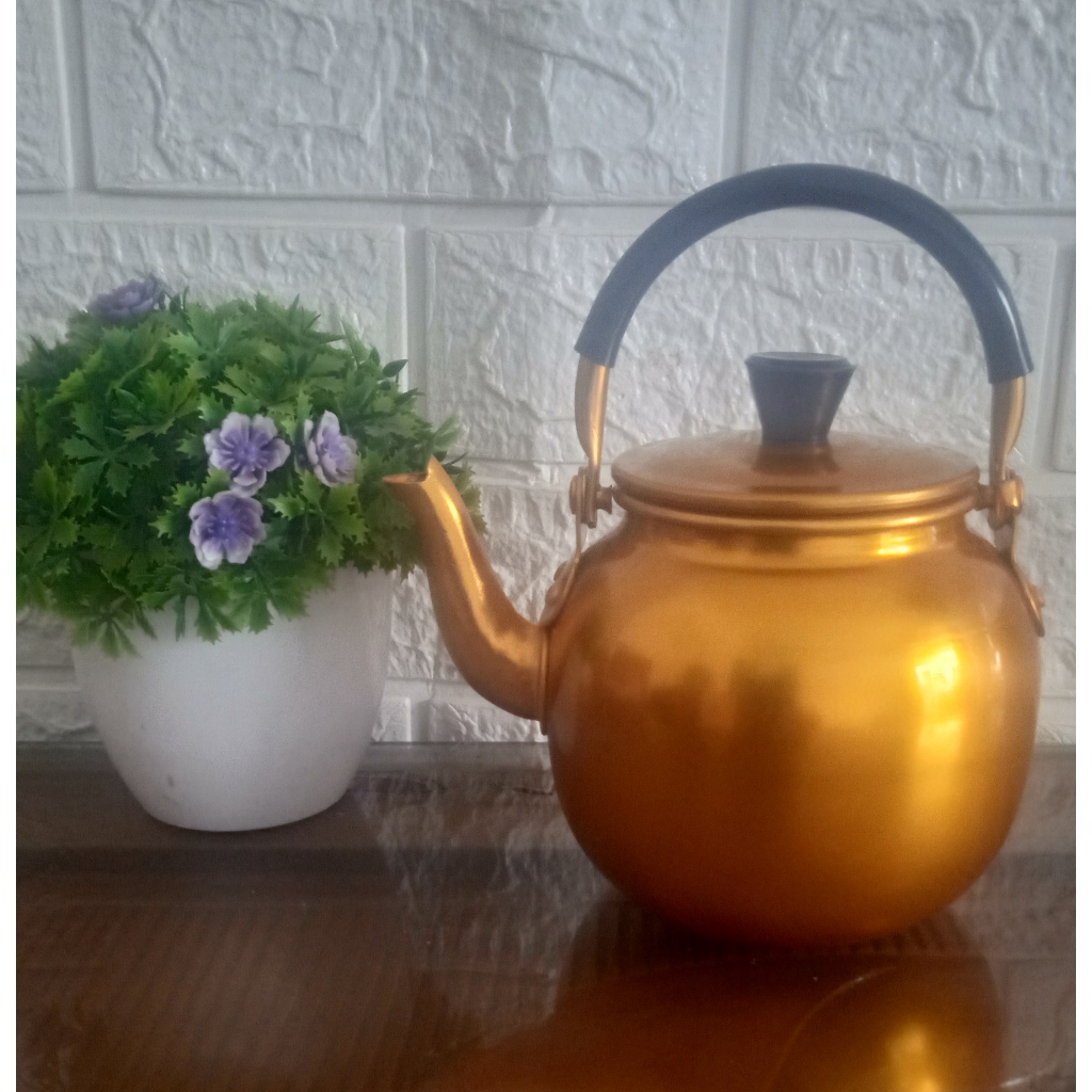 Tea Pot Maspion Ukuran 12 Cm / Teko mini / Teko Kuning Maspion Ukuran 12 Cm