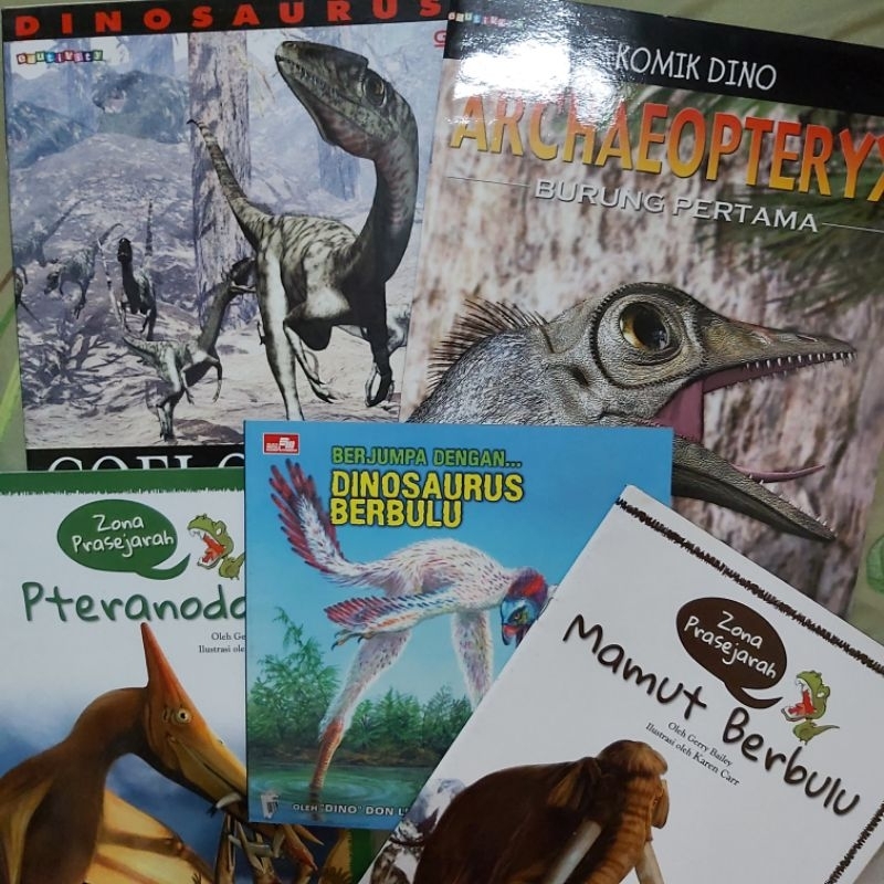 Buku Original ● Buku Dinosaurus Zona Prasejarah / Kehidupan Purba / Binatang Laut Dalam / Pemangsa