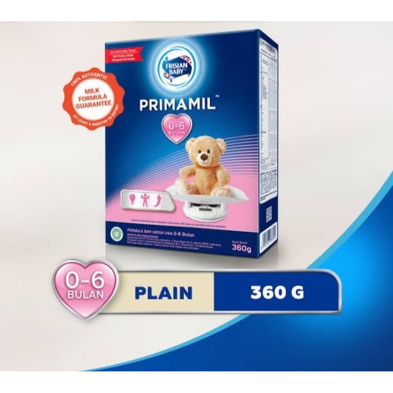 Frisian Flag Baby Primamil 0-6 Bulan - Plain 360gr - Susu Formula Bayi 0-6 Bulan
